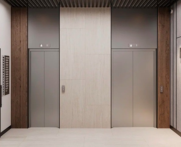 Холлы с лифтами ЖК Прима