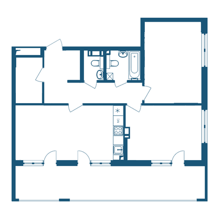 Планировка 3-комн 95,27 м²