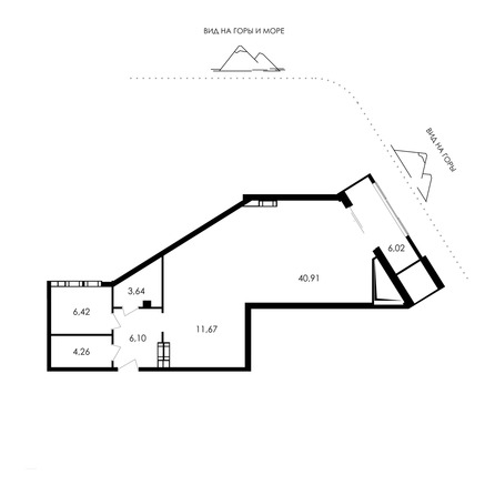 Планировка Апартамент 79,02 м²