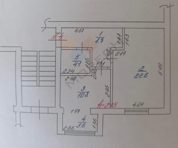 
   Продам 1-комнатную, 49.8 м², Космическая ул, 94

. Фото 7.