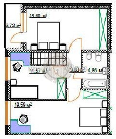 
   Продам 4-комнатную, 122 м², Генералова ул, 15

. Фото 18.