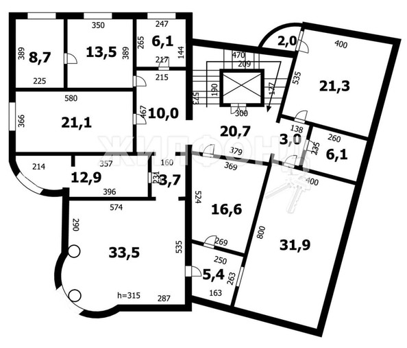 
   Продам 5-комнатную, 650 м², , 94/27

. Фото 37.