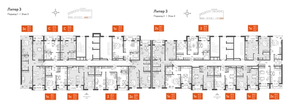 
   Продам 2-комнатную, 59.55 м², Колхозная ул, 5/2 к4

. Фото 1.