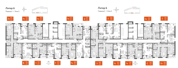 
   Продам 2-комнатную, 64.3 м², Колхозная ул, 5/2 к3

. Фото 1.