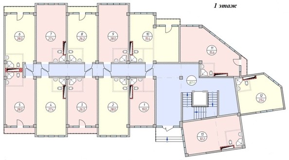 
   Продам 1-комнатную, 29.1 м², Ландышевая ул, 12/15к2

. Фото 8.