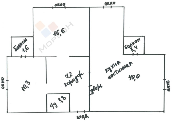 
   Продам 3-комнатную, 80 м², Московская ул, 158/3

. Фото 19.