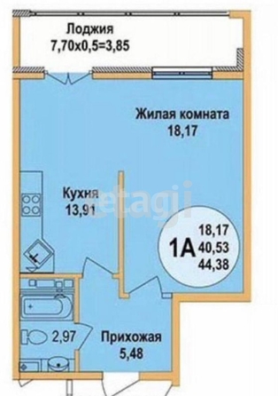 
   Продам 1-комнатную, 40.8 м², Агрономическая ул, 2/5/1

. Фото 27.