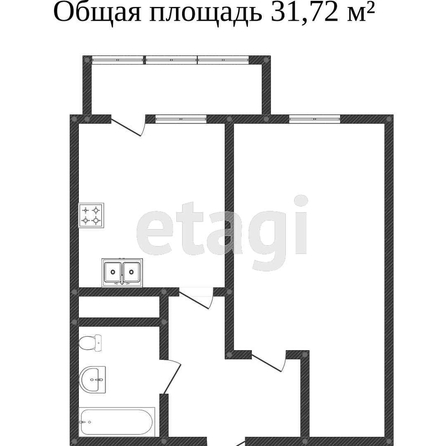 
   Продам 1-комнатную, 38.6 м², Московская ул, 125/1

. Фото 8.