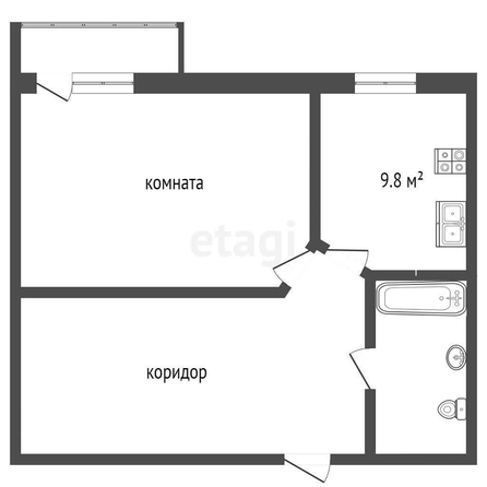 
   Продам 1-комнатную, 40 м², Московская ул, 144/2

. Фото 11.