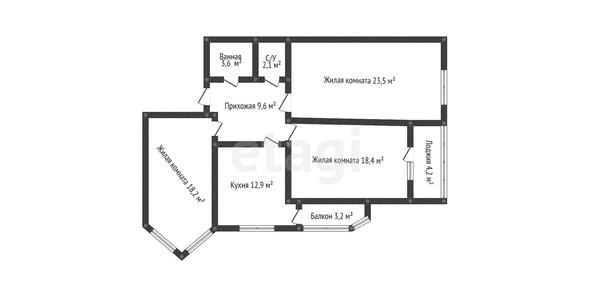 
   Продам 3-комнатную, 88.3 м², Чекистов пр-кт, 26/3

. Фото 38.