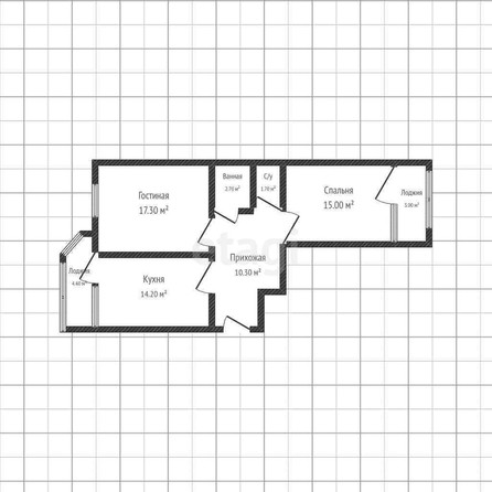 
   Продам 2-комнатную, 60.7 м², Восточно-Кругликовская ул, 28/1

. Фото 8.