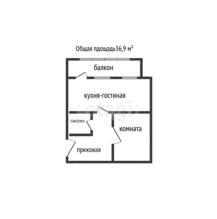 
   Продам 1-комнатную, 36.9 м², Домбайская ул, 55

. Фото 1.