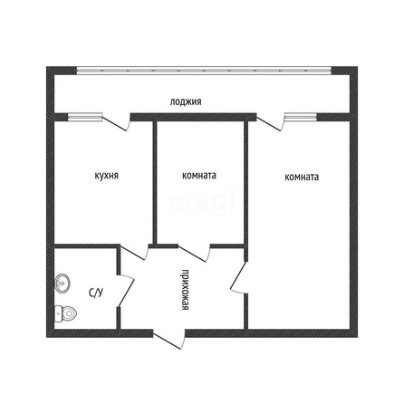 
   Продам 2-комнатную, 45.5 м², Домбайская ул, 55/6

. Фото 1.