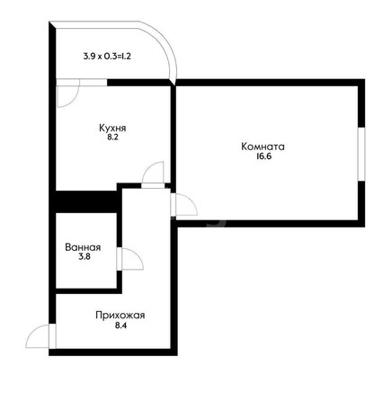 
   Продам 1-комнатную, 37 м², Круговая ул, 4в/5

. Фото 1.