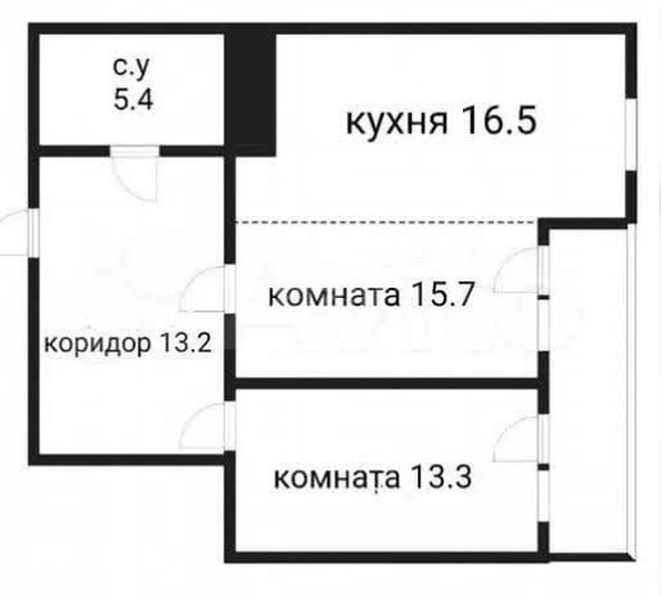 
   Продам 2-комнатную, 64.1 м², Природная ул, 10б

. Фото 1.