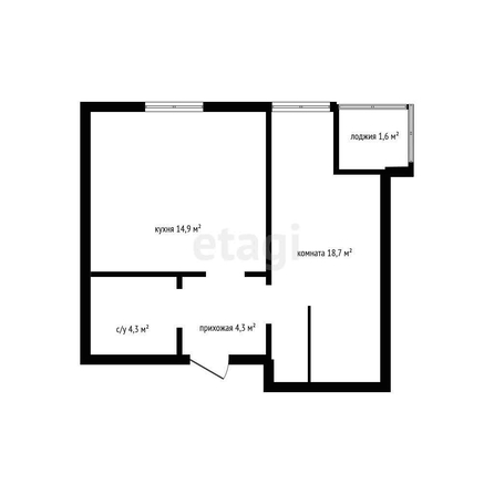 
   Продам 1-комнатную, 41.5 м², Античная ул, 10

. Фото 23.