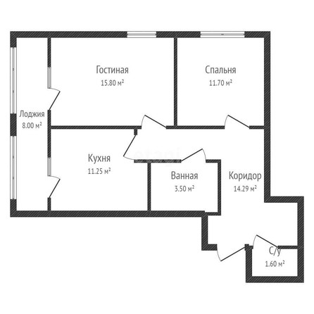 
   Продам 2-комнатную, 62.1 м², Природная ул, 10Б к4

. Фото 1.