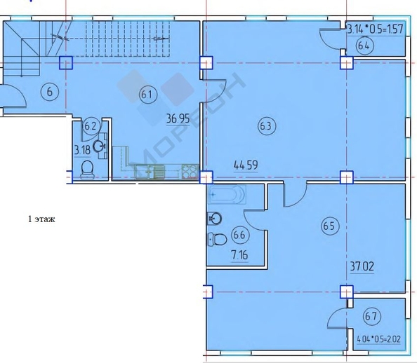 
   Продам 4-комнатную, 270 м², Береговая ул, 10

. Фото 8.