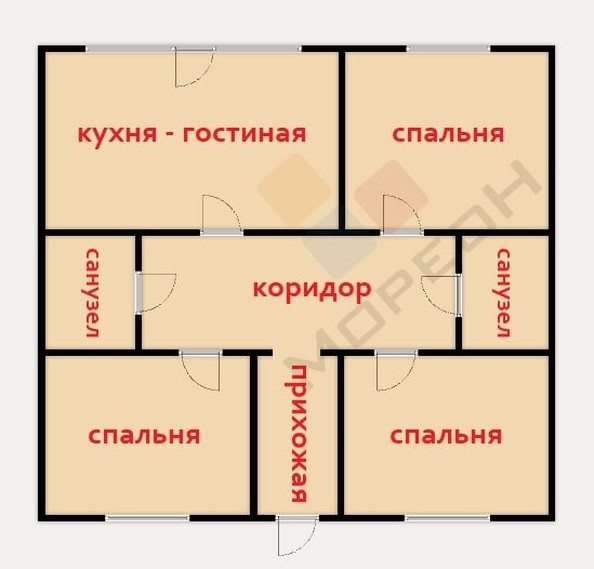 
   Продам дом, 117 м², Краснодар

. Фото 12.