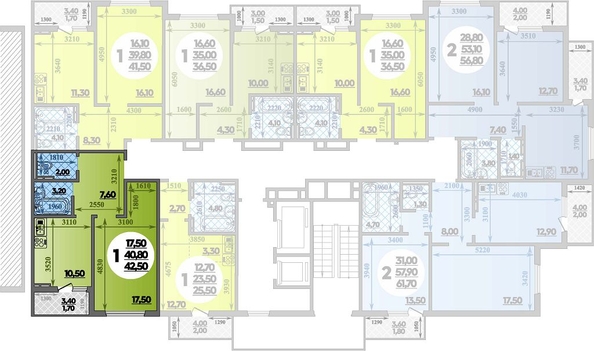 
   Продам 1-комнатную, 42.5 м², Героя Владислава Посадского ул, 17

. Фото 1.