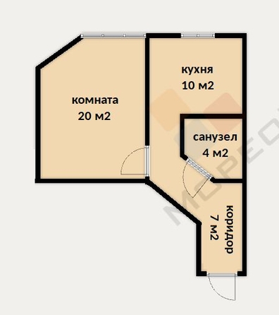 
   Продам 1-комнатную, 40.6 м², 2-я Тверская ул, 4

. Фото 15.