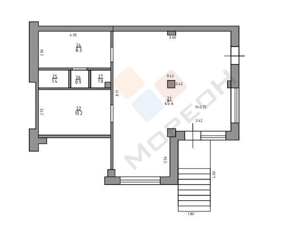 
   Продам помещение свободного назначения, 67.2 м², Игнатова ул, 2/1

. Фото 1.