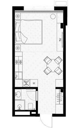 
   Продам 1-комнатную, 29.5 м², Ленина ул, 290/7к12

. Фото 2.