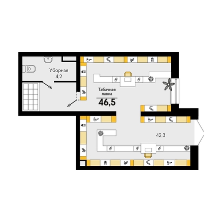 
   Продам офис, 46.5 м², Сказка Град, литера 2.2

. Фото 1.