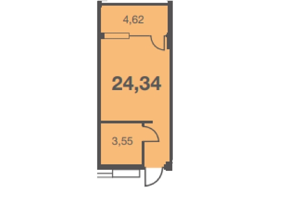 
   Продам 1-комнатную, 24.34 м², Старошоссейная ул, 5к8

. Фото 2.