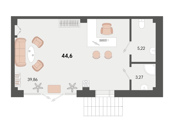 
   Продам офис, 44.6 м², Природная ул, 10Б к2

. Фото 1.