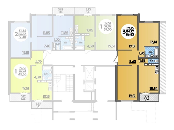 
   Продам 3-комнатную, 86.83 м², Владимира Бута ул, 16

. Фото 1.