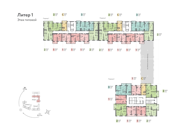 
   Продам 1-комнатную, 33.51 м², Теплые Края, 1 очередь литера 1

. Фото 1.