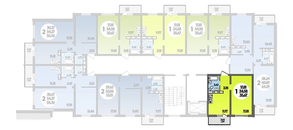 
   Продам 1-комнатную, 35.67 м², Романовский, литера 1

. Фото 1.