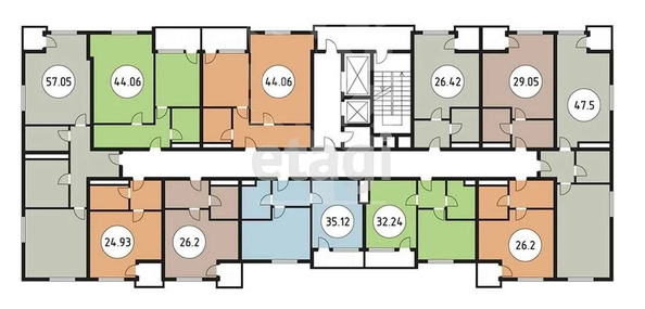 
   Продам 2-комнатную, 47.5 м², Гастелло ул, 28к1

. Фото 2.