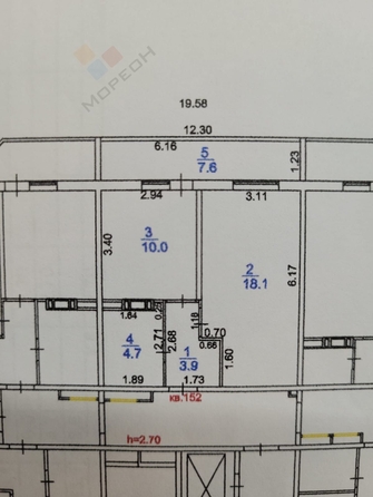 
   Продам 1-комнатную, 36.7 м², Байбакова Н.К. ул, 2/1

. Фото 11.