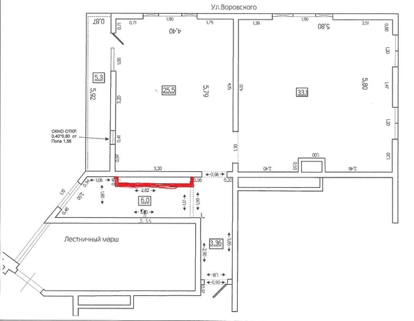 
   Продам 3-комнатную, 70 м², Роз ул, 6/6А

. Фото 10.