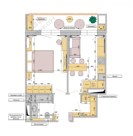 
   Продам 1-комнатную, 39.4 м², Садовая ул, 159к1

. Фото 2.