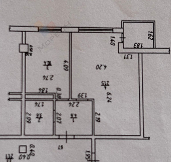 
   Продам 1-комнатную, 40.1 м², Византийская ул, 9

. Фото 8.