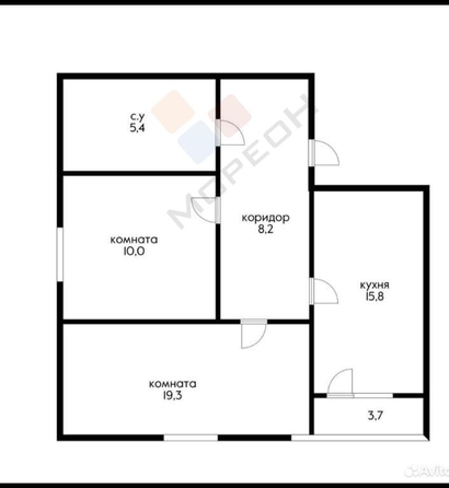 
   Продам 2-комнатную, 58.5 м², Западный Обход ул, 39/2к5

. Фото 7.