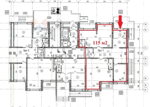 
   Сдам помещение свободного назначения, 115 м², Марины Цветаевой ул, 17к2

. Фото 4.