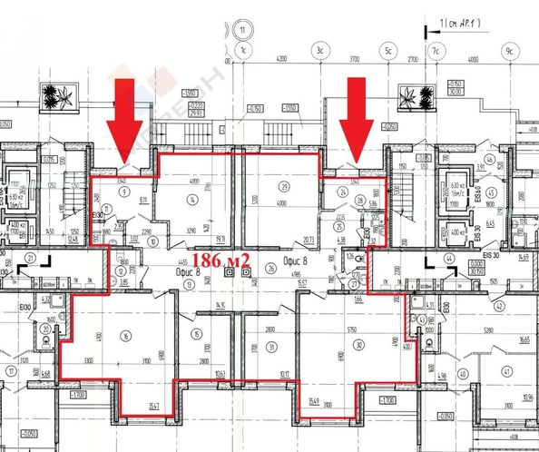 
   Сдам помещение свободного назначения, 186 м², Марины Цветаевой ул, 17к2

. Фото 6.