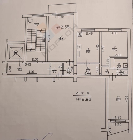 
   Продам 3-комнатную, 66.6 м², Симферопольская ул, 30/1

. Фото 24.