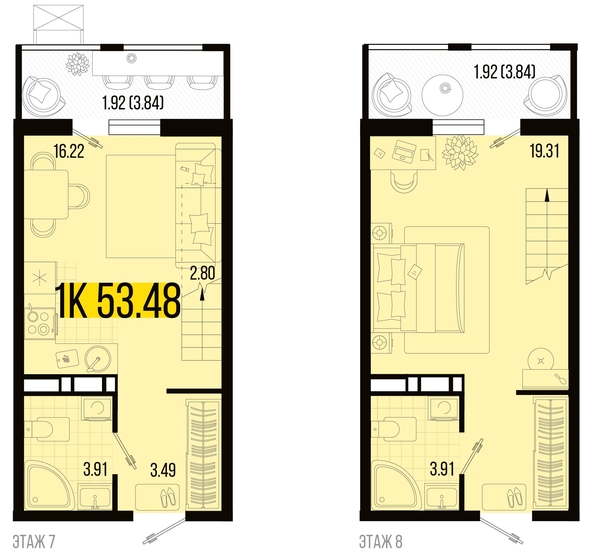 
   Продам 1-комнатную, 53.48 м², Цветной бульвар, литер 4

. Фото 4.