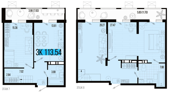 
   Продам 3-комнатную, 113.54 м², Цветной бульвар, литер 4

. Фото 4.