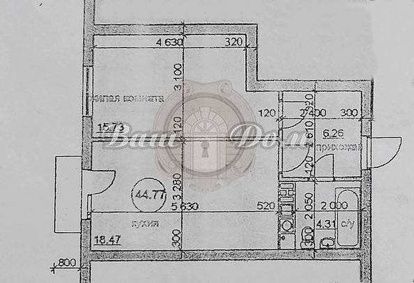 
   Продам 1-комнатную, 44.77 м², Новороссийская ул, 135

. Фото 23.