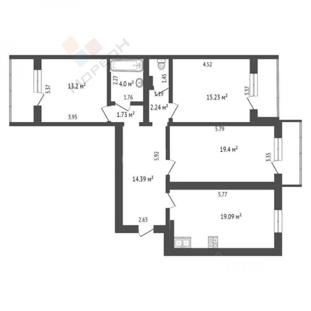 
   Продам 3-комнатную, 91 м², Восточно-Кругликовская ул, 67

. Фото 25.