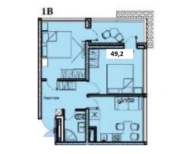 
   Продам 2-комнатную, 49.2 м², Депутатская ул, 10Б/1

. Фото 25.