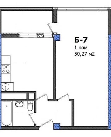 
   Продам 1-комнатную, 50.27 м², Пластунская ул, 104А

. Фото 2.