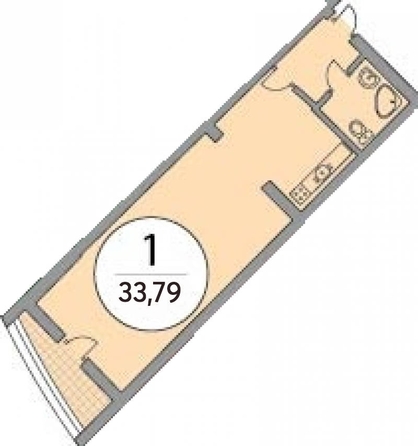 
   Продам 1-комнатную, 33.79 м², Ленина ул, 298Бк5

. Фото 6.