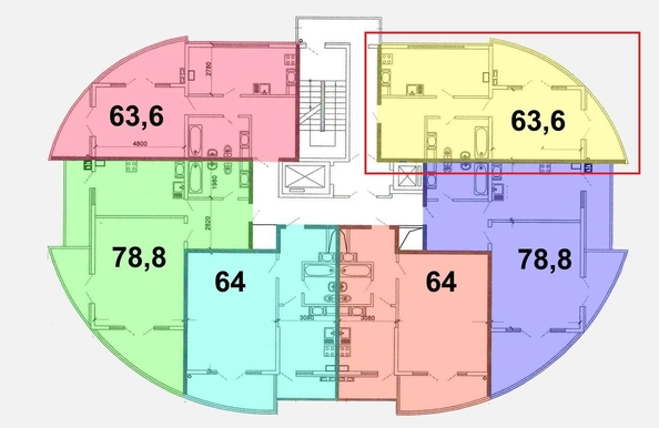 
   Продам 2-комнатную, 70 м², Депутатская ул, 15/10

. Фото 16.